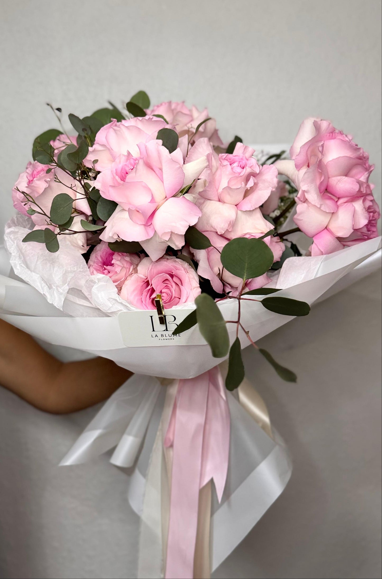 Reflexed Pink Rose Bouquet